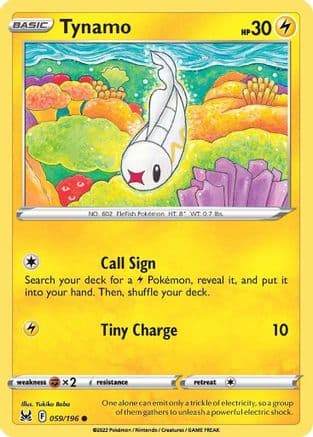 Tynamo — SWSH11: Lost Origin Pokémon TCG card by Jerky