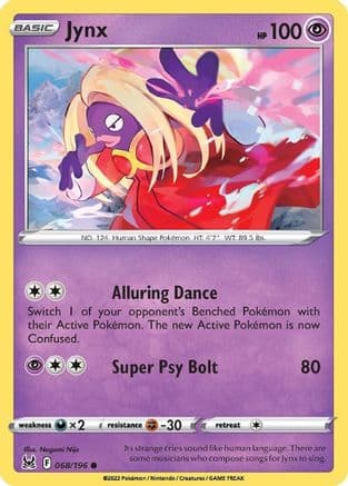 Jynx — SWSH11: Lost Origin Pokémon TCG card by Nagomi Nijo