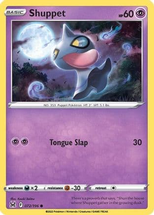 Shuppet — SWSH11: Lost Origin Pokémon TCG card by Kouki Saitou