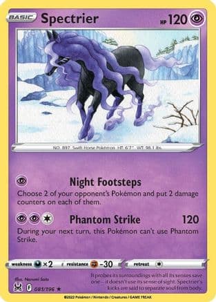 Spectrier — SWSH11: Lost Origin Pokémon TCG card by Narumi Sato