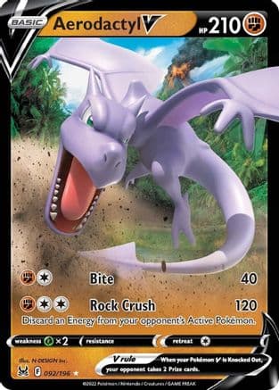 Aerodactyl V — SWSH11: Lost Origin Pokémon TCG card by N-DESIGN Inc.