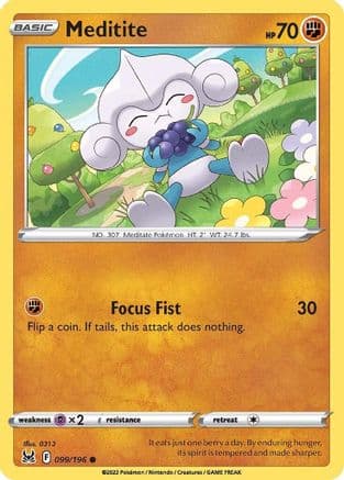 Meditite — SWSH11: Lost Origin Pokémon TCG card by 0313