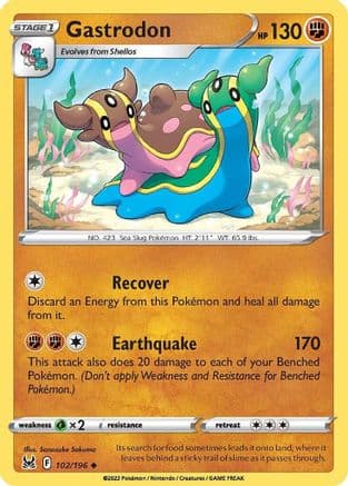 Gastrodon — SWSH11: Lost Origin Pokémon TCG card by Sanosuke Sakuma