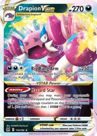 Drapion VSTAR — SWSH11: Lost Origin Pokémon TCG card by PLANETA Mochizuki