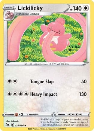 Lickilicky — SWSH11: Lost Origin Pokémon TCG card by Shibuzoh.