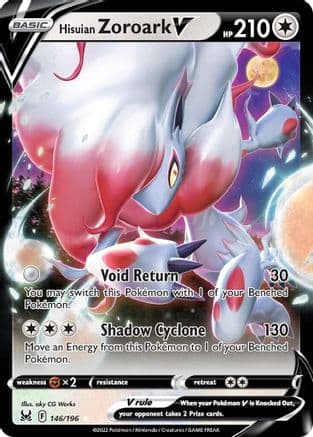 Hisuian Zoroark V — SWSH11: Lost Origin Pokémon TCG card by aky CG Works