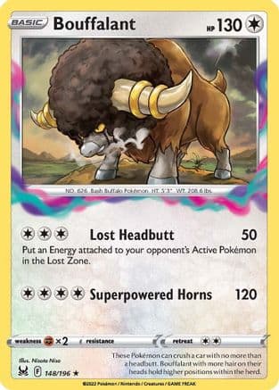 Bouffalant — SWSH11: Lost Origin Pokémon TCG card by Nisota Niso