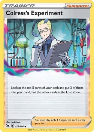 Colress's Experiment — SWSH11: Lost Origin Pokémon TCG card by Naoki Saito