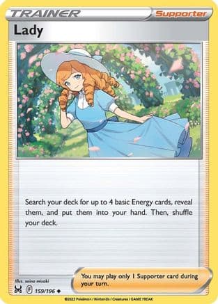 Lady — SWSH11: Lost Origin Pokémon TCG card by saino misaki