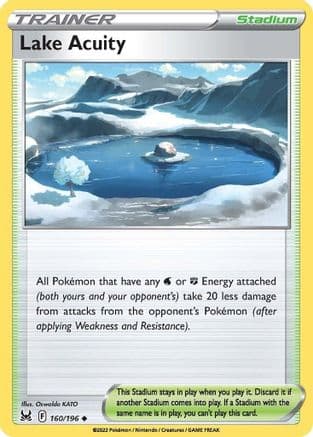 Lake Acuity — SWSH11: Lost Origin Pokémon TCG card by Oswaldo KATO