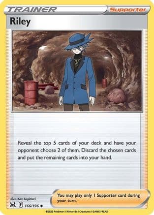 Riley — SWSH11: Lost Origin Pokémon TCG card by Ken Sugimori