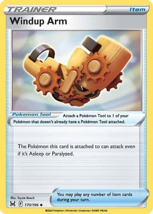 Windup Arm — SWSH11: Lost Origin Pokémon TCG card by Toyste Beach
