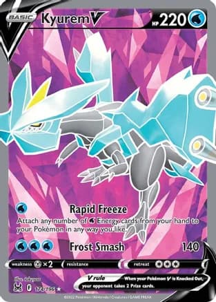 Kyurem V (Full Art) — SWSH11: Lost Origin