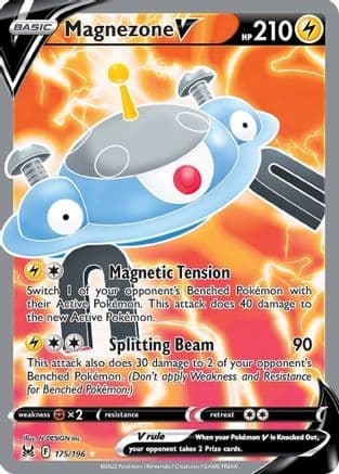 Magnezone V (Full Art) — SWSH11: Lost Origin Pokémon TCG card by N-DESIGN Inc.