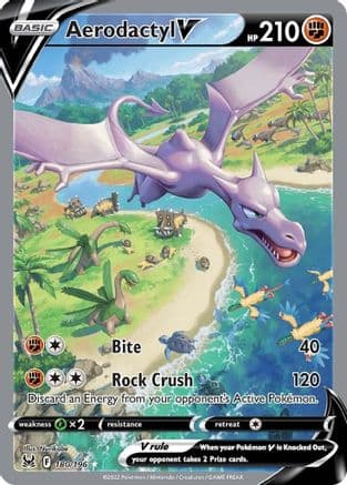 Aerodactyl V (Alternate Full Art) — SWSH11: Lost Origin