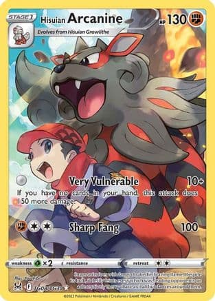 Hisuian Arcanine — SWSH11: Lost Origin Trainer Gallery Pokémon TCG card by You Iribi