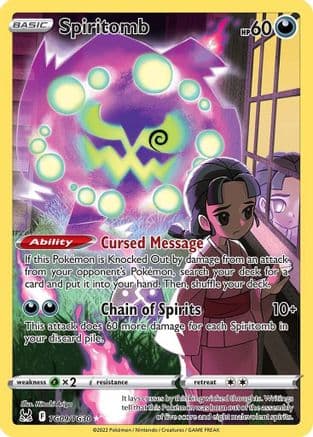 Spiritomb — SWSH11: Lost Origin Trainer Gallery Pokémon TCG card by Hitoshi Ariga