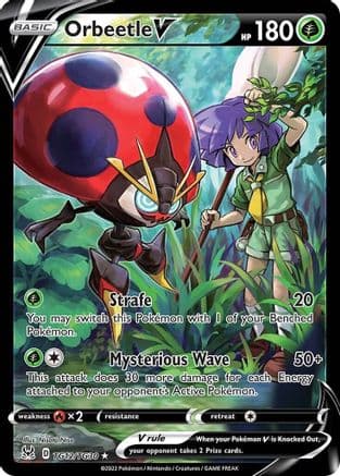 Orbeetle V — SWSH11: Lost Origin Trainer Gallery Pokémon TCG card by Nisota Niso