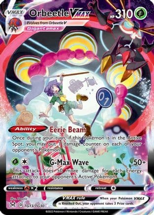 Orbeetle VMAX — SWSH11: Lost Origin Trainer Gallery Pokémon TCG card by Teeziro