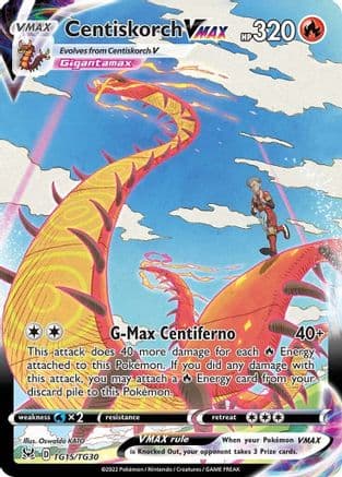 Centiskorch VMAX — SWSH11: Lost Origin Trainer Gallery Pokémon TCG card by Oswaldo KATO