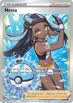 Nessa — SWSH11: Lost Origin Trainer Gallery Pokémon TCG card by saino misaki