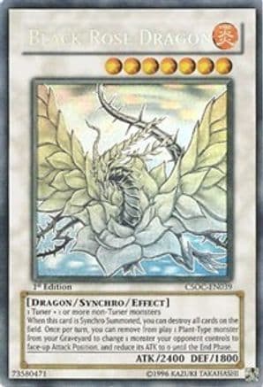 Black Rose Dragon (Ghost Rare) — Crossroads of Chaos