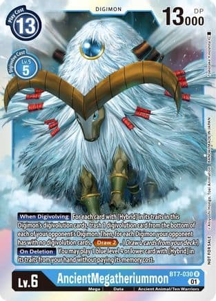AncientMegatheriummon (Event Pack 3) — Next Adventure Digimon Card Game card by Tomotsake Kinoshita