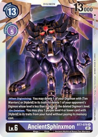 AncientSphinxmon (Event Pack 3) — Next Adventure Digimon Card Game card by Tomotake Kinoshita