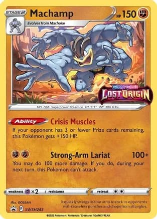 Machamp - SWSH243 (Prerelease) — SWSH: Sword & Shield Promo Cards