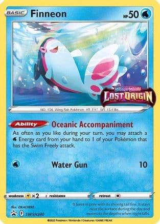Finneon - SWSH240 (Prerelease) — SWSH: Sword & Shield Promo Cards Pokémon TCG card by OKACHEKE