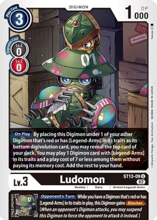 Ludomon — Starter Deck 13: Ragnaloardmon Digimon Card Game card by Takase