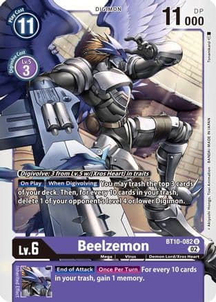 Beelzemon — Xros Encounter Digimon Card Game card by Tonamikanji