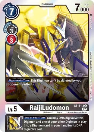RaijiLudomon — Starter Deck 13: Ragnaloardmon Digimon Card Game card by Nakano Haru
