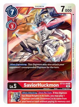 SaviorHuckmon — Starter Deck 12: Jesmon Digimon Card Game card by Akiyoshi Hongo, Toei Animation