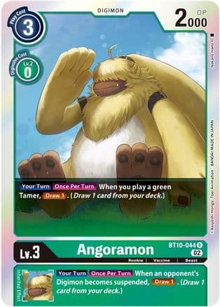 Angoramon — Xros Encounter Digimon Card Game card by Nakano Nobuhiro