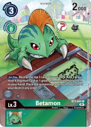 Betamon (25th Special Memorial Pack) — Next Adventure Digimon Card Game card by Asu Maria