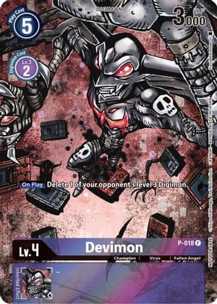 Devimon - P-018 (25th Special Memorial Pack) — Digimon Promotion Cards