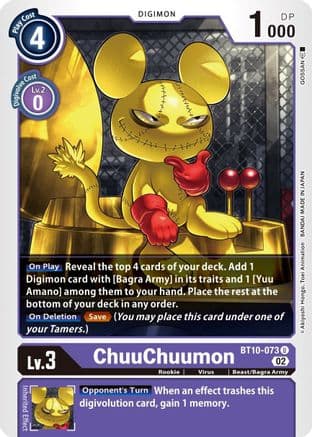 ChuuChuumon — Xros Encounter Digimon Card Game card by GOSSAN