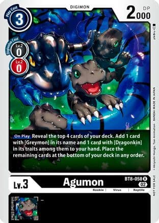 Agumon (Xros Encounter Pre-Release) — New Awakening Digimon Card Game card by pikaru