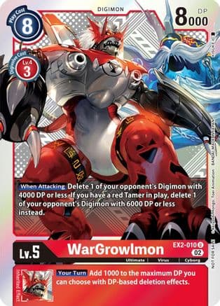 WarGrowlmon (Xros Encounter Pre-Release) — Digital Hazard
