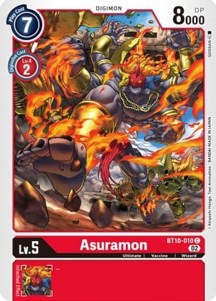 Asuramon — Xros Encounter Digimon Card Game card by GOSSAN