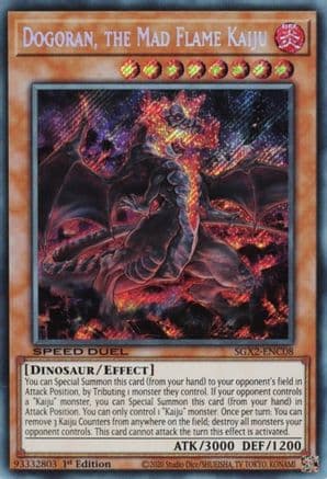 Dogoran, the Mad Flame Kaiju (Secret Rare) — Speed Duel GX: Midterm Paradox