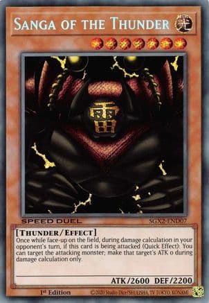 Sanga of the Thunder (Secret Rare) — Yu-Gi-Oh! card