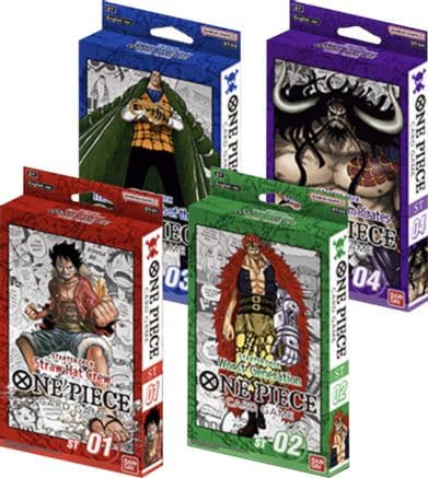 Starter Decks 1-4 [Set of 4] — Starter Deck 1: Straw Hat Crew
