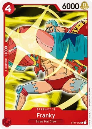Franky — Starter Deck 1: Straw Hat Crew One Piece Card Game card by BANDAI MADE IN JAPAN