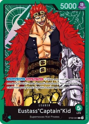 Eustass"Captain"Kid (001) — One Piece Card Game card