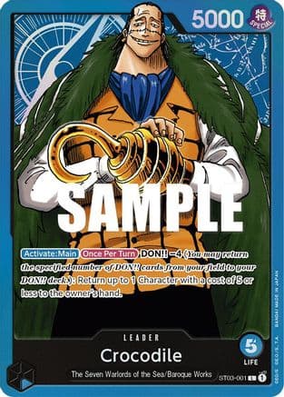 Crocodile (001) — One Piece Card Game card