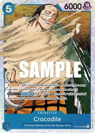 Crocodile (003) — One Piece Card Game card