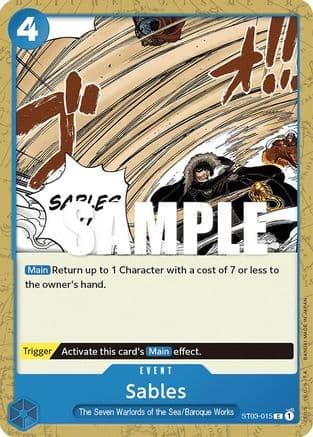 Sables — One Piece Card Game card