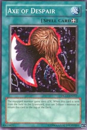 Axe of Despair — Dark Legends Yu-Gi-Oh! card by KAZUKI TAKAHASHI
